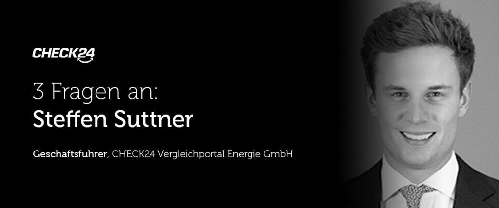 Steffen Suttner, Geschäftsführer der CHECK24 Vergleichsportal Energie GmbH bei den 3. endios x ener|gate smartmobiledays